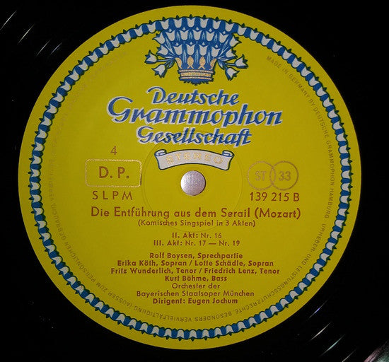 Wolfgang Amadeus Mozart, Erika Köth, Fritz Wunderlich, Kurt Böhme, Eugen Jochum, Adele Stolte, Peter Schreier, Theo Adam, Helmut Koch : Die Entführung Aus Dem Serail / Bastien Und Bastienne (3xLP + Box)
