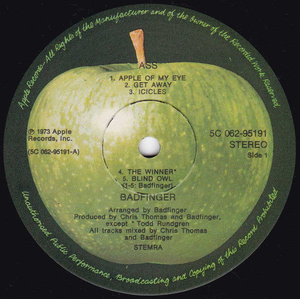 Badfinger : Ass (LP, Album)