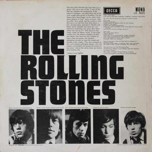 The Rolling Stones : The Rolling Stones (LP, Album, Mono, RE)
