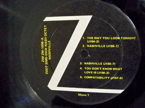 Zoot Sims/Dick Nash Octet : Nash-Ville (LP, Album, Mono, RE)