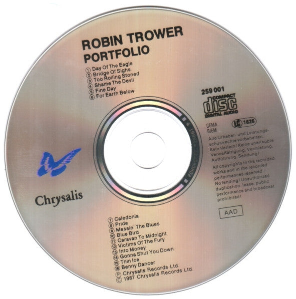 Robin Trower : The Robin Trower Portfolio (CD, Comp)