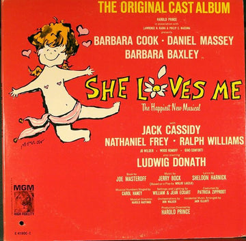 Barbara Cook, Daniel Massey, Barbara Baxley : She Loves Me (The Original Cast Album) (2xLP, Album, Mono)