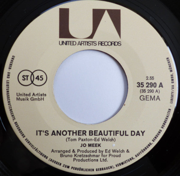 Jo Meek : Its Another Beautiful Day (7")