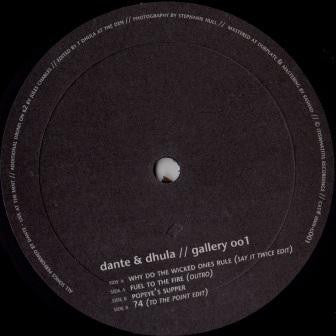 Dante & Dhula : Gallery 001 (10")