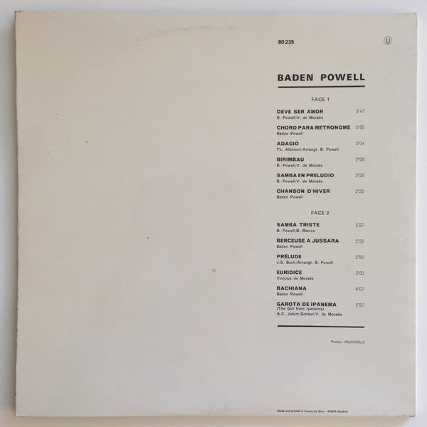 Baden Powell : Le Monde Musical De Baden Powell (LP, Album, RE, Gat)