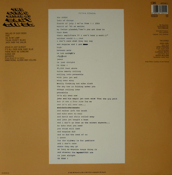 The Byrds : Ballad Of Easy Rider (LP, Album, RE)