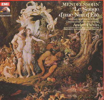 Felix Mendelssohn-Bartholdy, London Symphony Orchestra, André Previn Avec Lilian Watson · Delia Wallis, Finchley Children's Music Group : Le Songe D'Une Nuit D'Eté - Musique De Scène Intégrale  (LP, Quad, Gat)