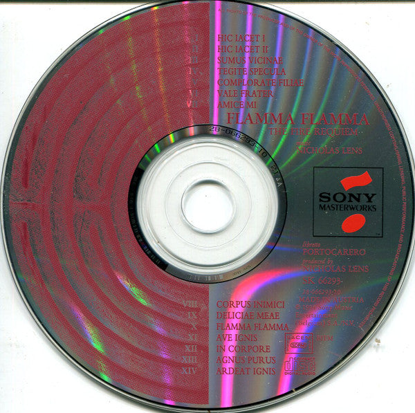 Nicholas Lens : Flamma Flamma (The Fire Requiem) (CD, Album)