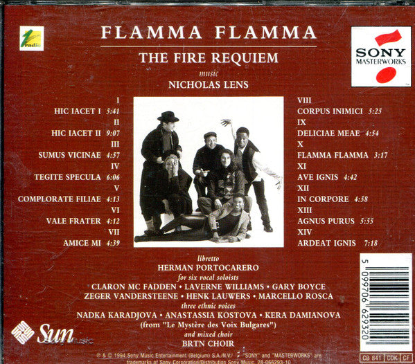 Nicholas Lens : Flamma Flamma (The Fire Requiem) (CD, Album)