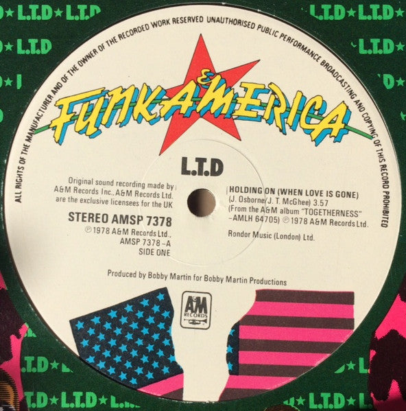 L.T.D* : Holding On (When Love Is Gone) (12", Single, Ltd)