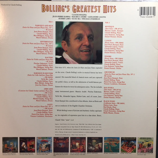 Claude Bolling : Bolling's Greatest Hits (LP, Comp)