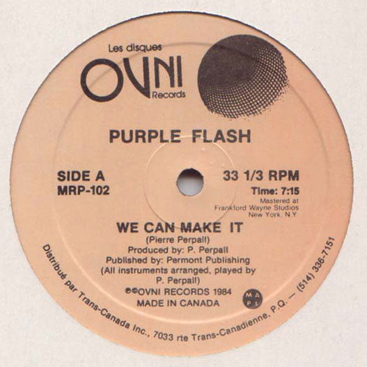 Purple Flash : We Can Make It / Do You Like Me (12")