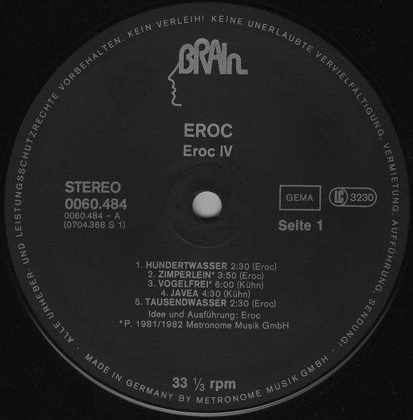 Eroc : Eroc 4 (LP, Album)