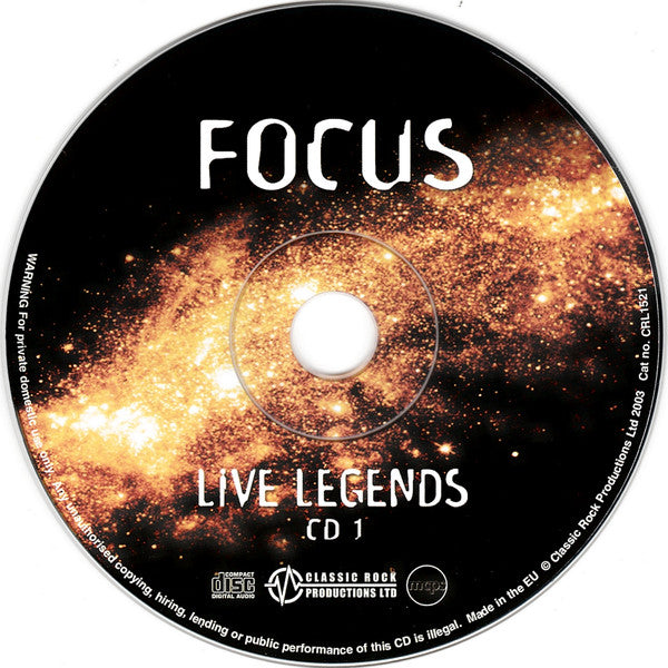 Focus (2) : Live Legends  (2xCD, Comp)