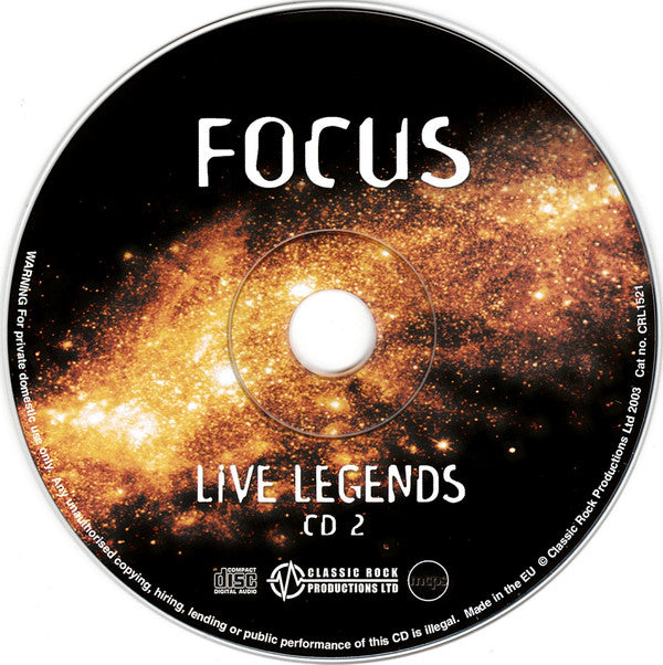 Focus (2) : Live Legends  (2xCD, Comp)