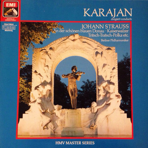 Johann Strauss* - Karajan*, Berliner Philharmoniker : Karajan Dirigiert Johann Strauss - An Der Schönen Blauen Donau / Kaiserwalzer / Tritsch - Tratsch - Polka / Etc. (LP, RM)