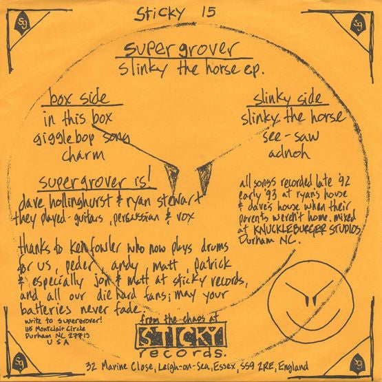 Supergrover : Slinky The Horse EP (7")