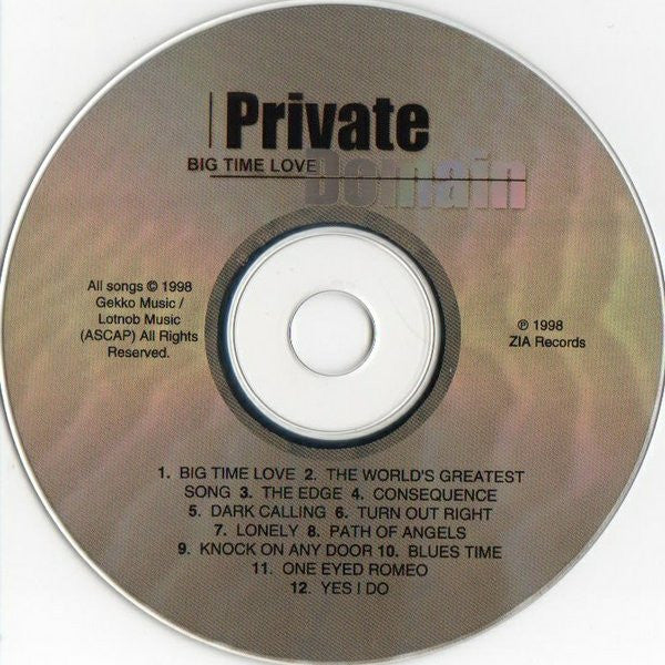 Private Domain : Big Time Love (CD, Album)