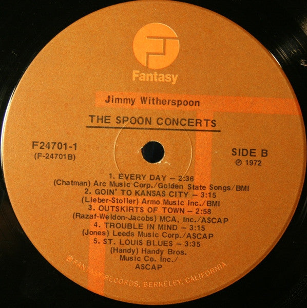 Jimmy Witherspoon : The 'Spoon Concerts (2xLP, Comp, Gat)