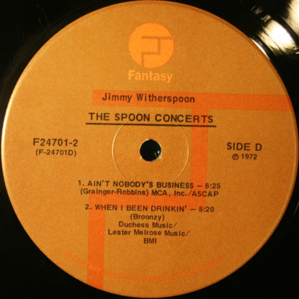 Jimmy Witherspoon : The 'Spoon Concerts (2xLP, Comp, Gat)