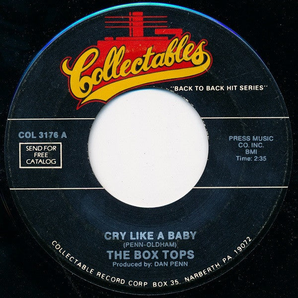 Box Tops : Cry Like A Baby / Soul Deep (7", RE)