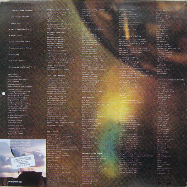 Martyn Bates : Love Smashed On A Rock (LP, Album)
