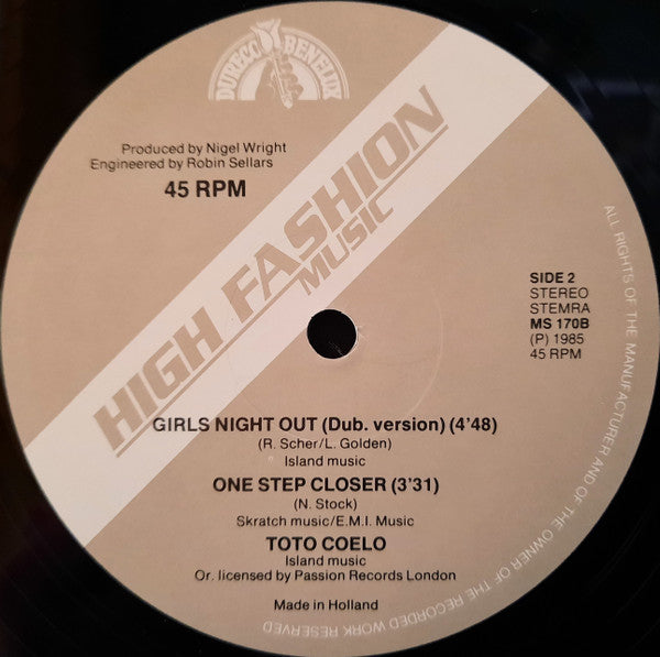 Toto Coelo : Girls Night Out (12")