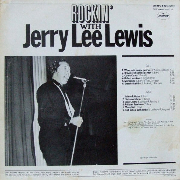 Jerry Lee Lewis : Rockin' With Jerry Lee Lewis (LP, Comp)