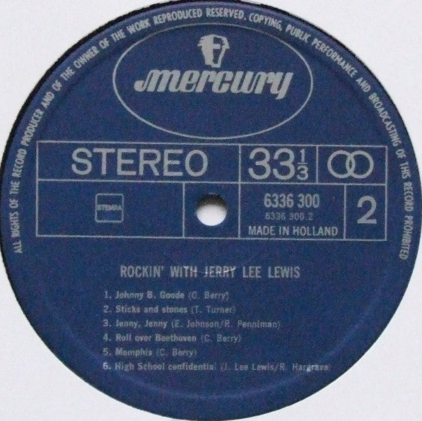 Jerry Lee Lewis : Rockin' With Jerry Lee Lewis (LP, Comp)