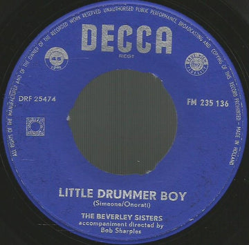 The Beverley Sisters : Little Drummer Boy (7", Single)