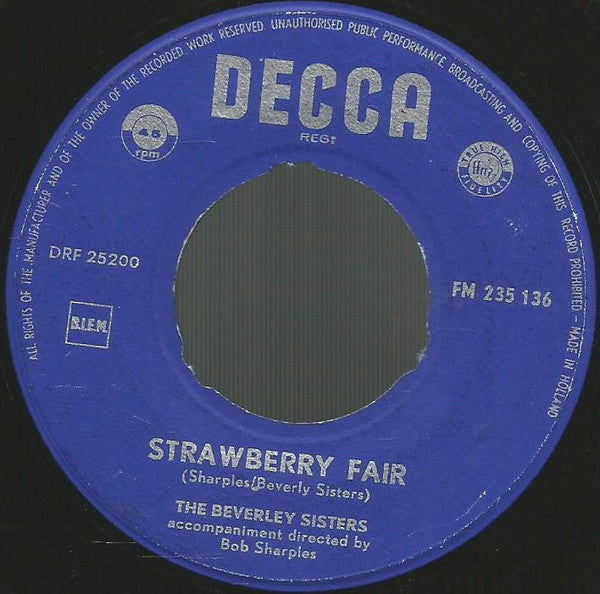 The Beverley Sisters : Little Drummer Boy (7", Single)