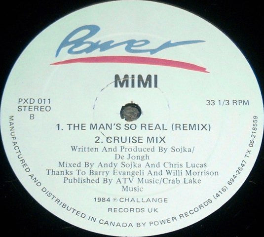 Mimi (14) : The Man's So Real (12")