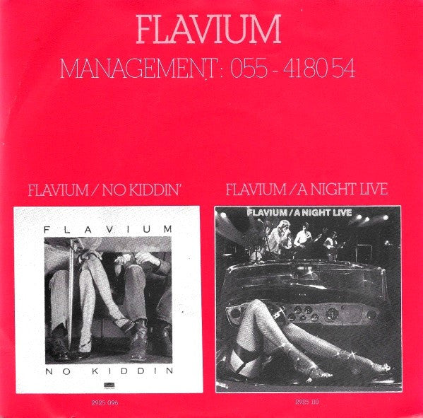 Flavium : Nobody Knows You When You're Down And Out (7", Single)