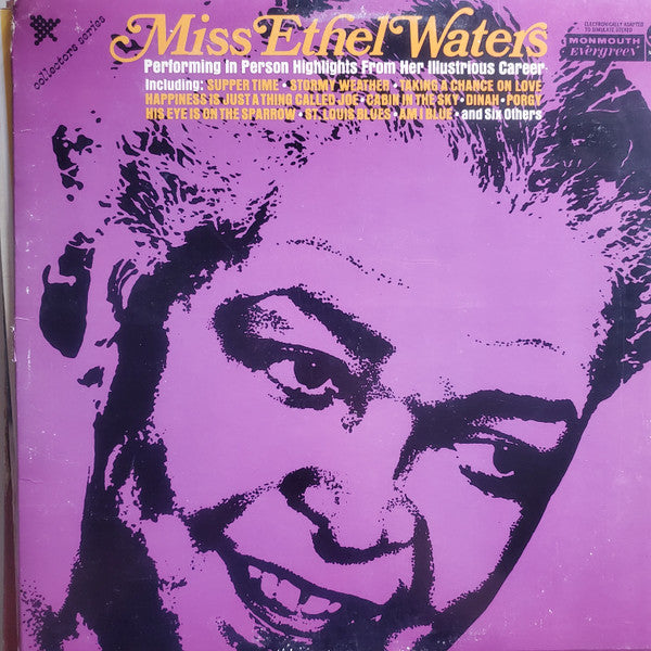 Ethel Waters : Performing In Person Highlights From Her Illustrious Career (LP, Comp)