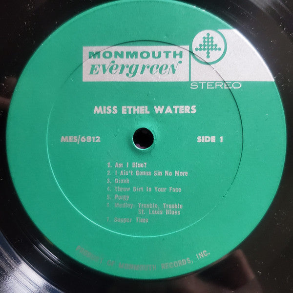 Ethel Waters : Performing In Person Highlights From Her Illustrious Career (LP, Comp)