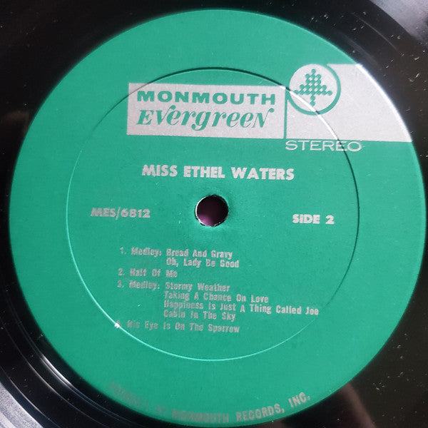Ethel Waters : Performing In Person Highlights From Her Illustrious Career (LP, Comp)