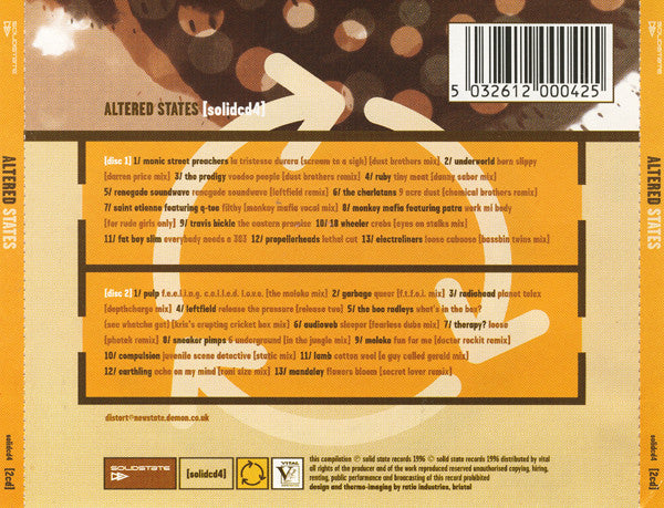 Various : Altered States - Distorted Dance & Remix Rock (2xCD, Comp)