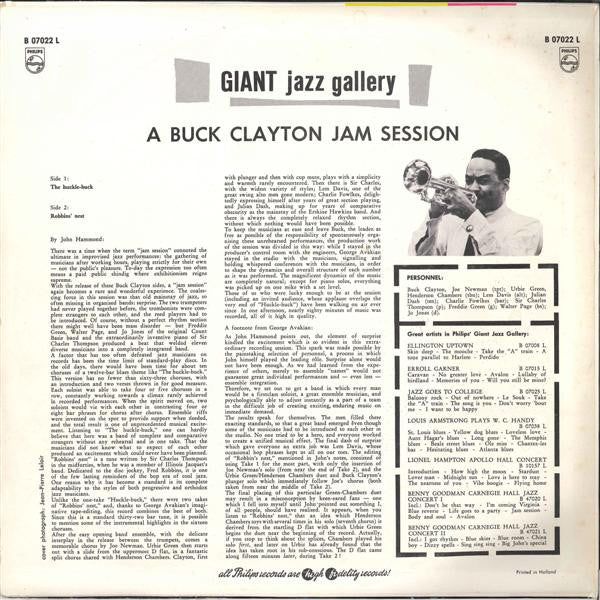 Buck Clayton : A Buck Clayton Jam Session (LP, Mono, RE)