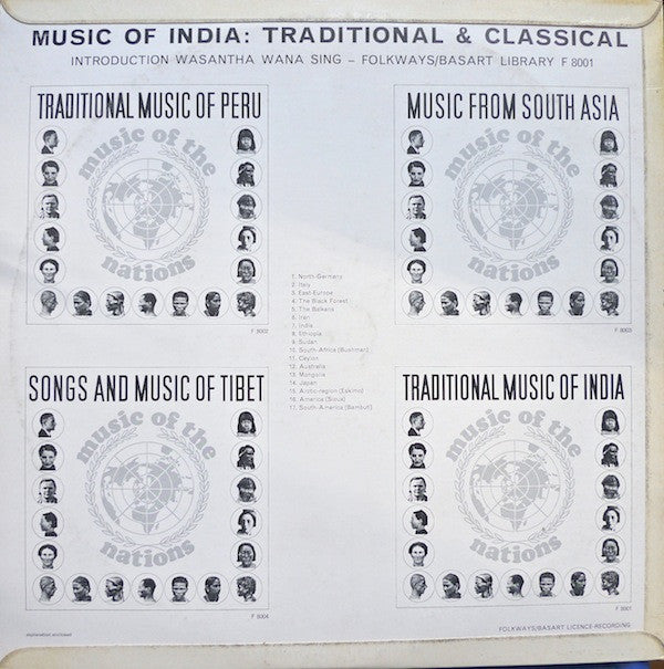 Various : Music Of The Nations – Traditional Music Of India (LP, Comp)