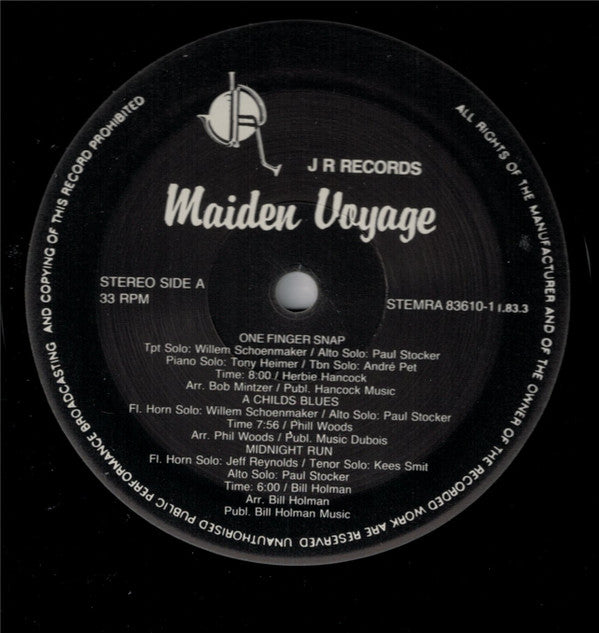 Jeff Reynolds : Maiden Voyage (LP, Album)