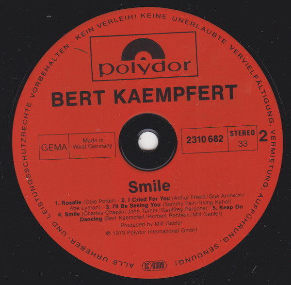 Bert Kaempfert : Smile (LP, Album)