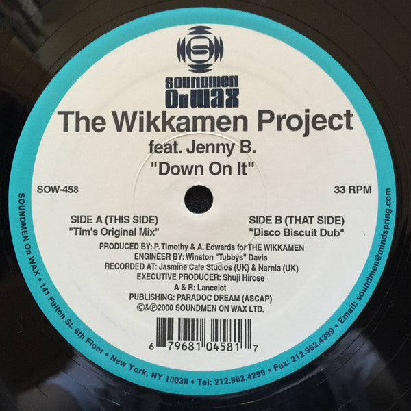 The Wikkamen Project Feat. Jenny B. : Down On It (2x12")