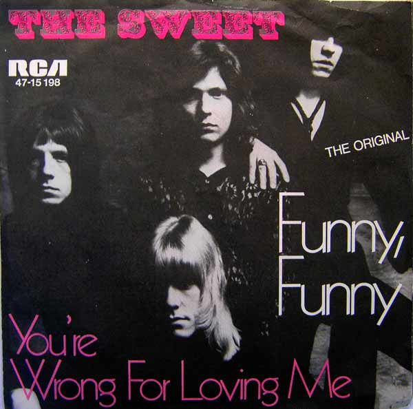 The Sweet : Funny, Funny (7", Single, Mono)