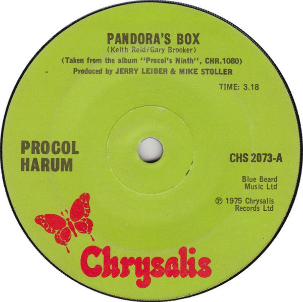 Procol Harum : Pandora's Box (7", Single, Sol)