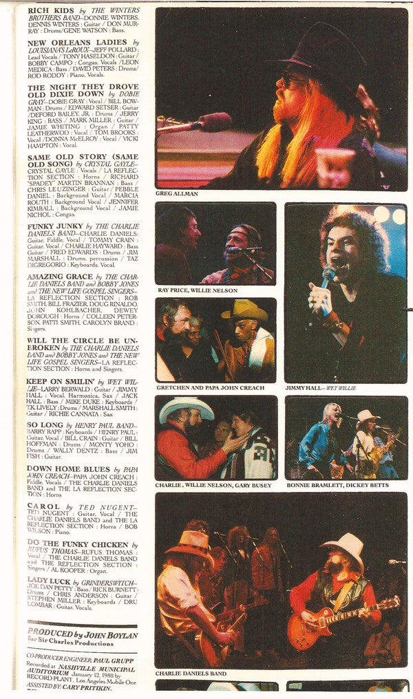 The Charlie Daniels Band : Volunteer Jam VI (2xLP, Album, Ter)