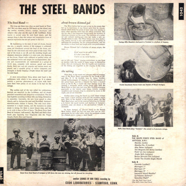 Various : Brute Force Steel Bands Of Antigua, B.W.I. (LP, Album, Pur)