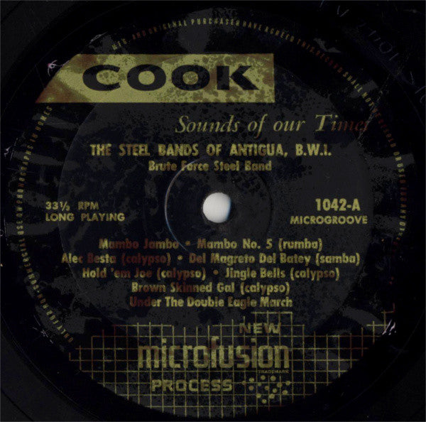 Various : Brute Force Steel Bands Of Antigua, B.W.I. (LP, Album, Pur)