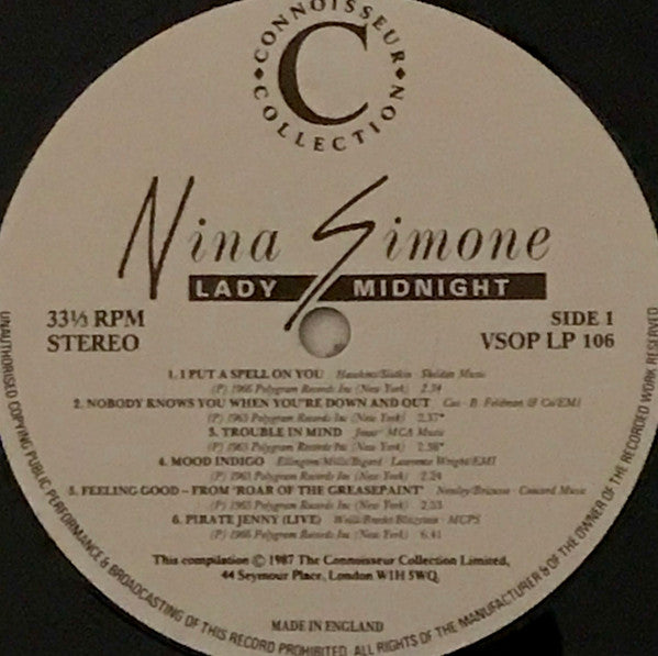 Nina Simone : Lady Midnight (2xLP, Comp)