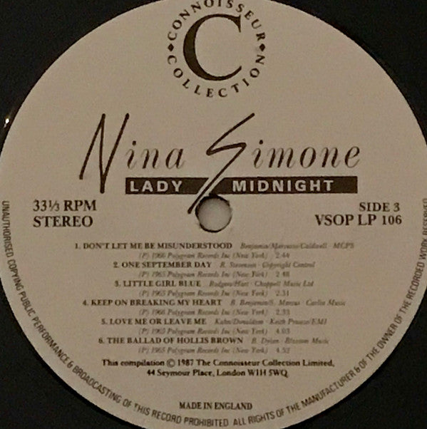 Nina Simone : Lady Midnight (2xLP, Comp)