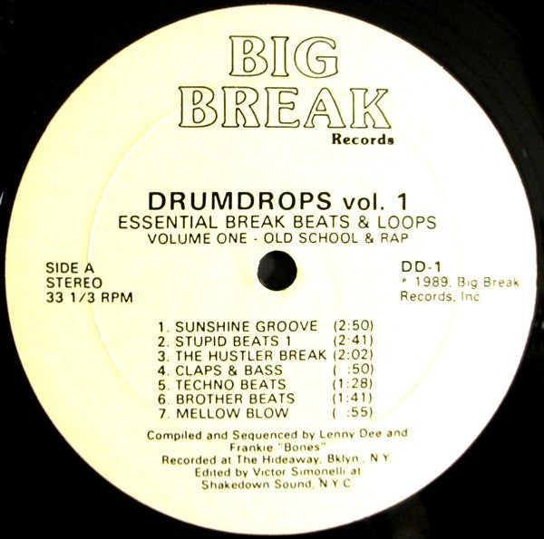 Various : Drumdrops Vol. 1 (Essential Break Beats & Loops) (12")